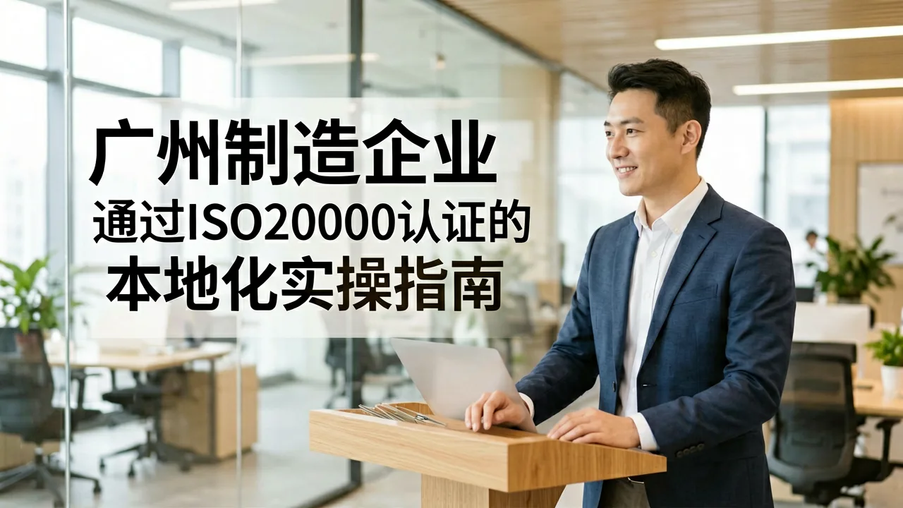 广州制造企业通过ISO20000认证的本地化实操指南